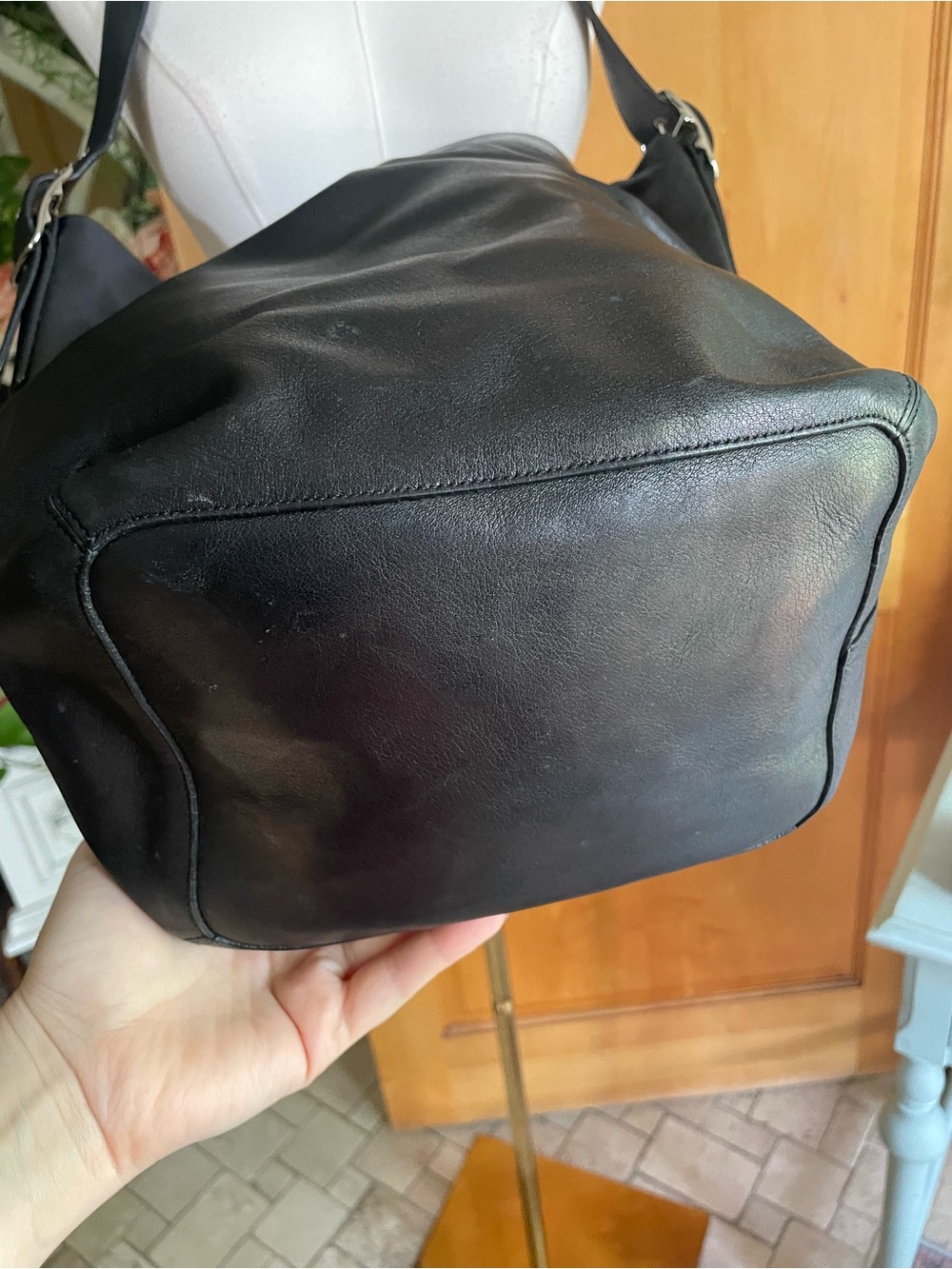 COACH VINTAGE LEGACY 9151 Bucket Tote Black Bag Buttery Soft XL size - Picture 9 of 15